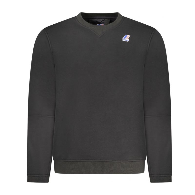 Мъжки черен суитшърт без цип k-way K WAY K6132MWNAELBRUSHEDPC_NEUSY