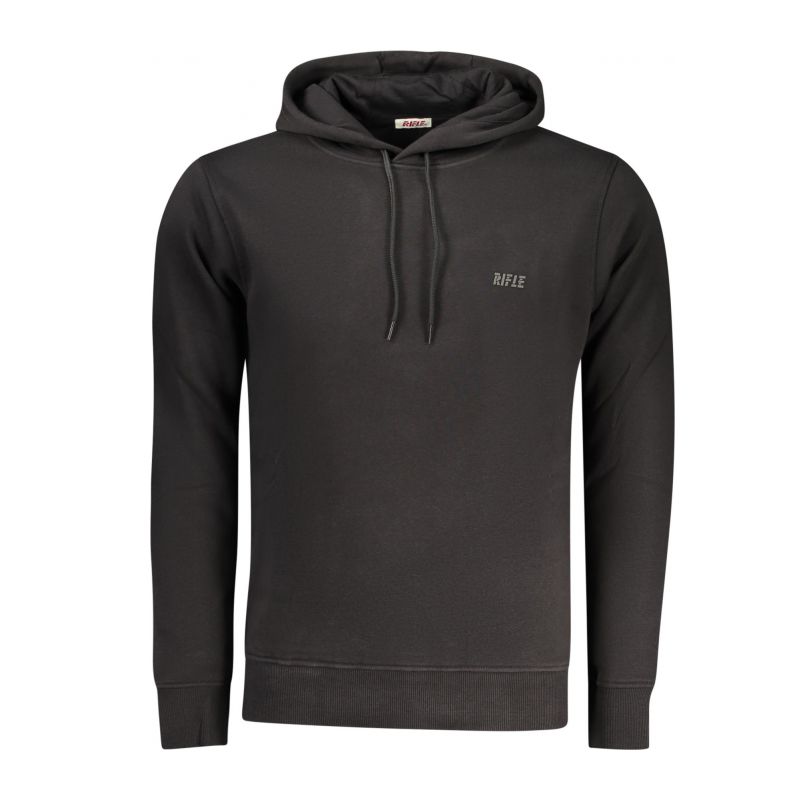 Мъжки черен суитшърт с цип  RIFLE RFF017_NENERO