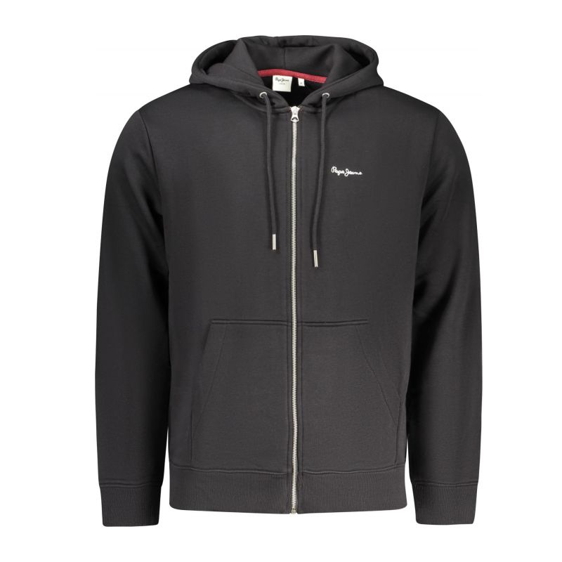 Мъжки черен суитшърт с цип  PEPE JEANS PM5800072GRIFFINZIP_NE999