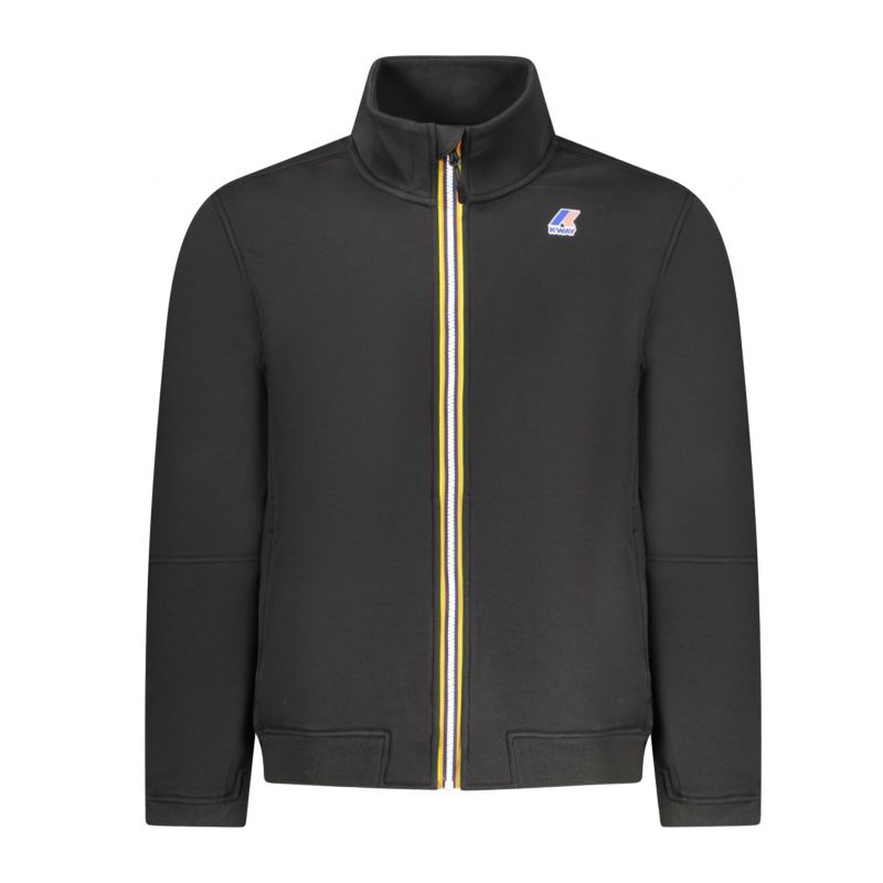 Мъжки черен суитшърт с цип k-way K WAY K4147MWPEPINBRUSHEDPC_NEUSY