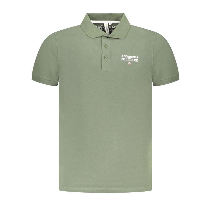 Мъжко поло с къс ръкав военна академия зелено ACCADEMIA MILITARE S5S632-5584_VE058