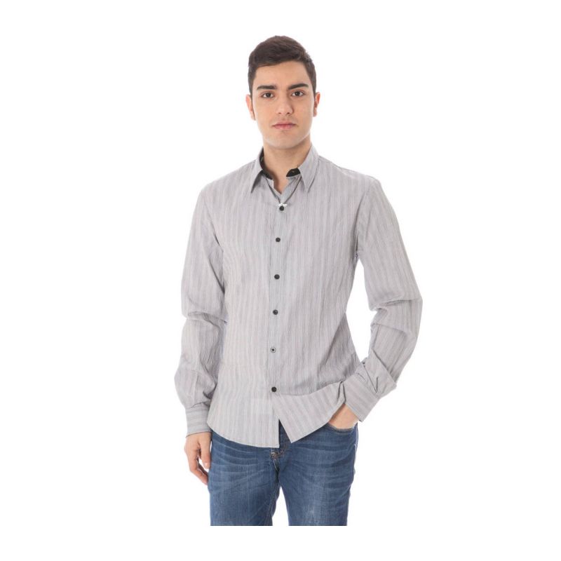 Национална мъжка костюмна риза с дълъг ръкав, бяла COSTUME NATIONAL 09TN263648405_D3BF4B6_BIANCOR900