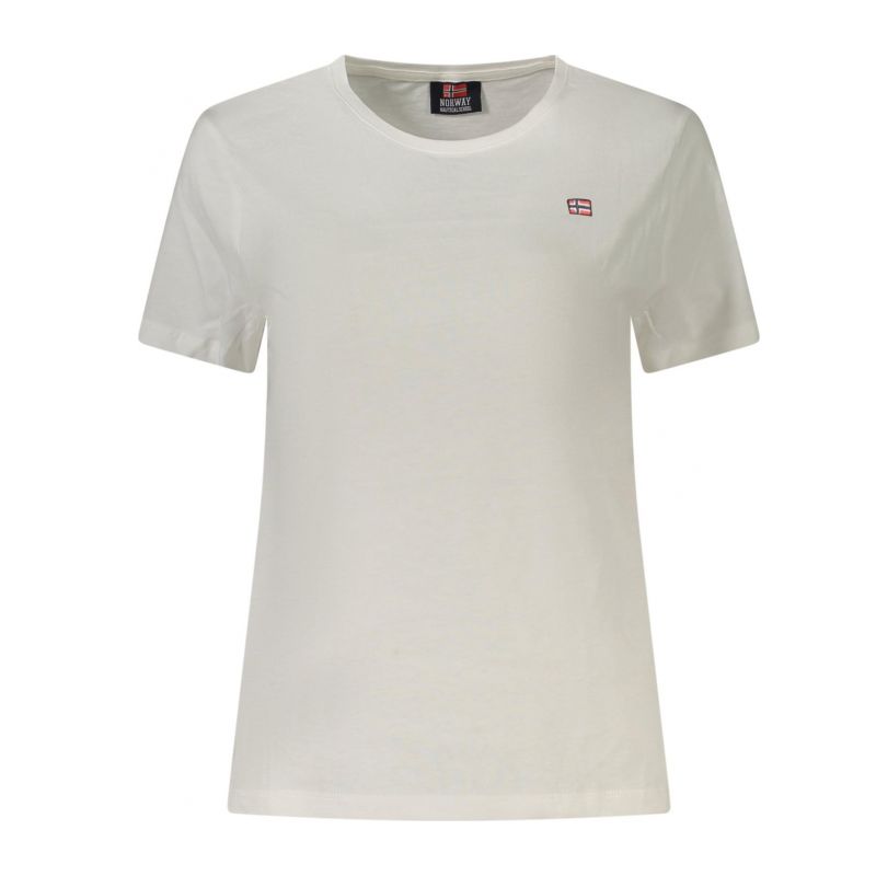 Норвегия 1963 дамска тениска с къс ръкав, бяла NORWAY 1963 856110_BIWHITE