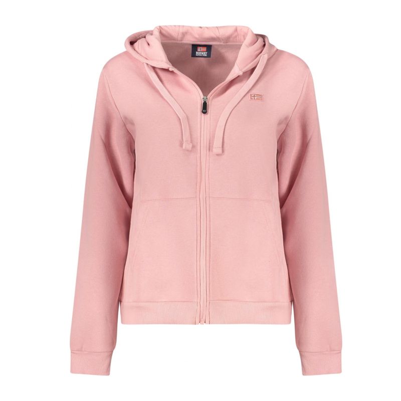 Норвегия 1963 дамски розов суитшърт с цип NORWAY 1963 859002_RSROSANTI