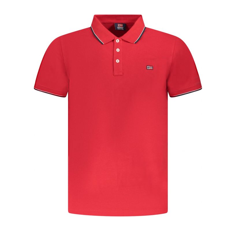 Норвегия 1963 мъжка поло близа с къс ръкав, червен NORWAY 1963 838862_ROBITTER