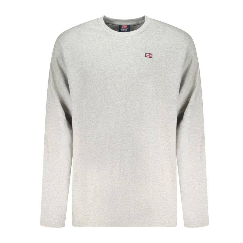 Норвегия 1963 мъжка тениска с дълъг ръкав, сива NORWAY 1963