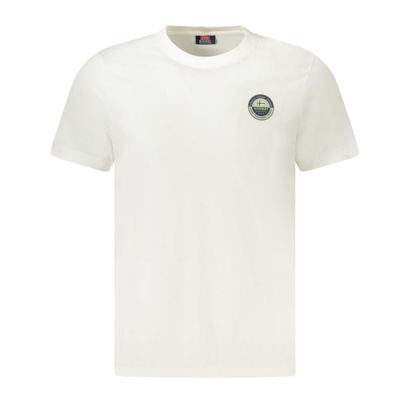 Норвегия 1963 мъжка тениска с къс ръкав, бяла NORWAY 1963 856032_BIWHITE