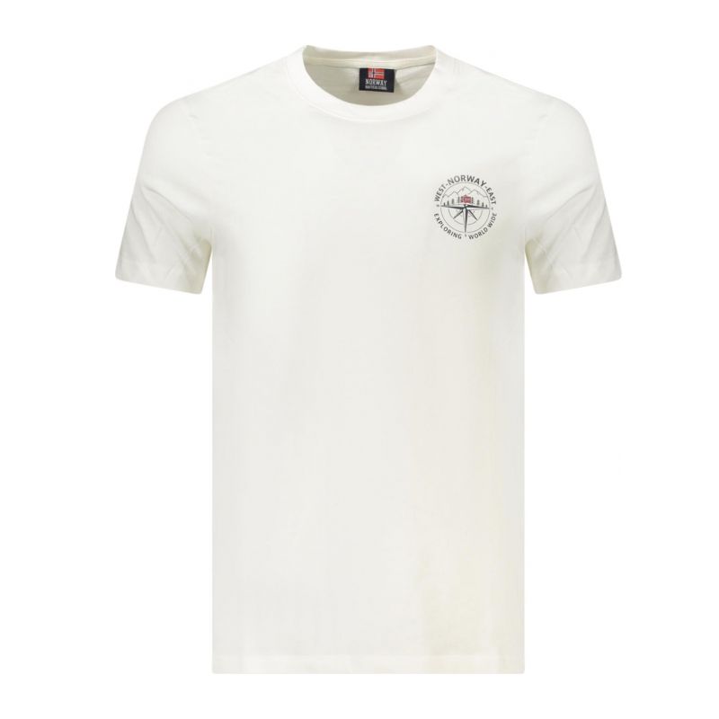 Норвегия 1963 мъжка тениска с къс ръкав, бяла NORWAY 1963 856034_BIWHITE