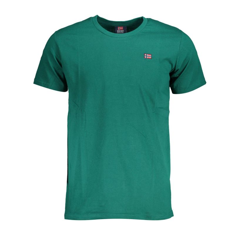 Норвегия 1963 мъжка тениска с къс ръкав, зелена NORWAY 1963 836010_65783C9_VERDEMUSK