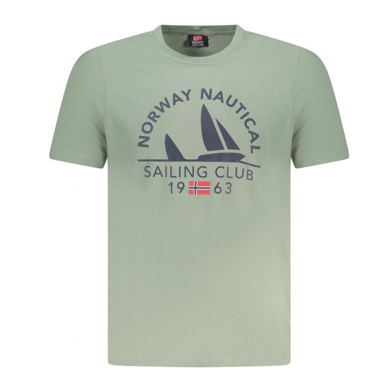 Норвегия 1963 мъжка тениска с къс ръкав, зелена NORWAY 1963 856024_VESAILOR