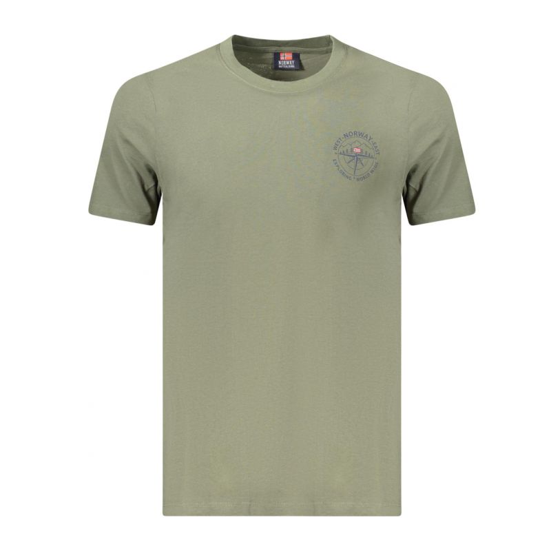 Норвегия 1963 мъжка тениска с къс ръкав, зелена NORWAY 1963 856034_VEARMY