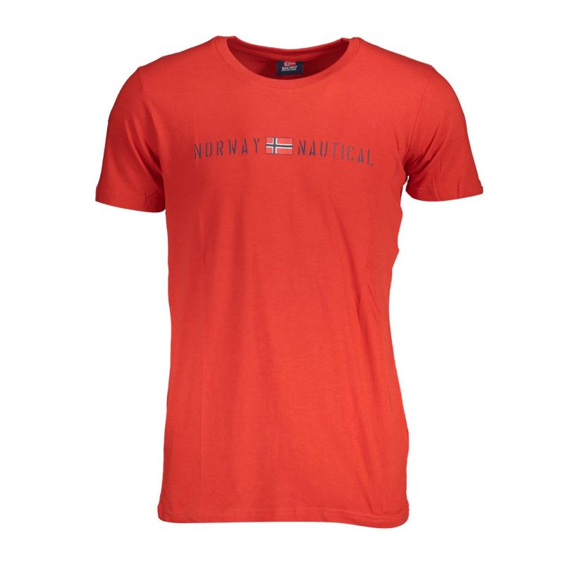 Норвегия 1963 мъжка тениска с къс ръкав, червена NORWAY 1963 836011_08530A3_ROSSOREDRA
