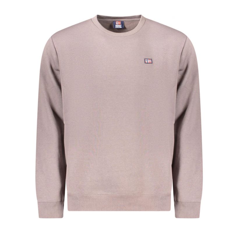 Норвегия 1963 мъжки кафяв суитшърт с цип NORWAY 1963 859453_MAFALCON