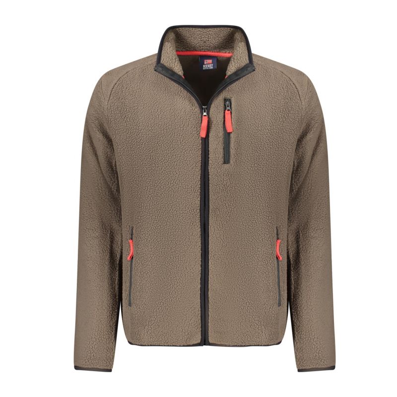 Норвегия 1963 мъжки кафяв суитшърт с цип NORWAY 1963 839506_MAFALCON