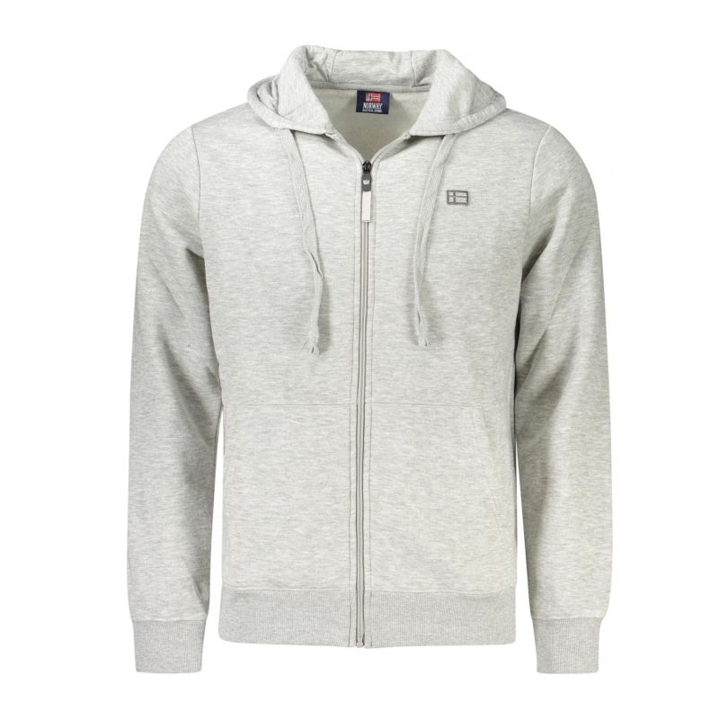 Норвегия 1963 мъжки сив суитшърт с цип NORWAY 1963 859462_GRGREYM