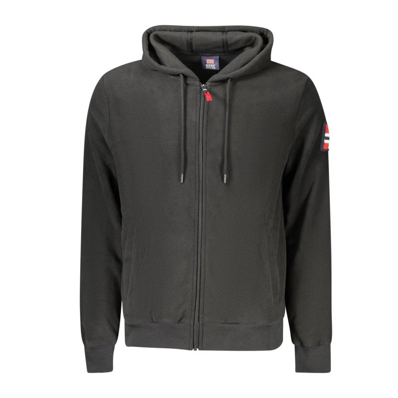 Норвегия 1963 мъжки черен суитшър с цип NORWAY 1963 849531_NEBLACK