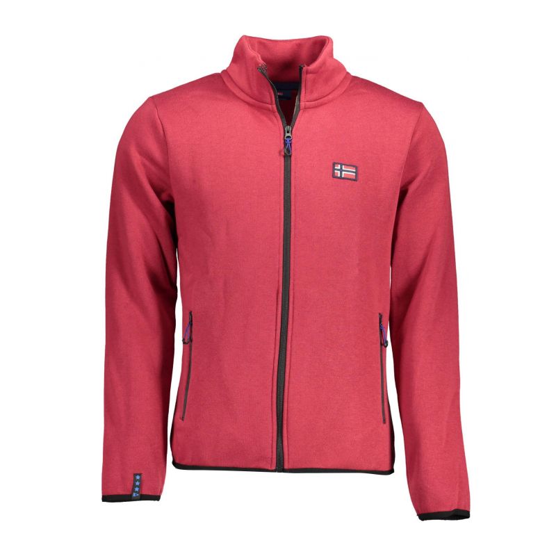 Норвегия 1963 червен мъжки суитшърт с цип NORWAY 1963 129441_88A8F7A_ROSSOBORDE