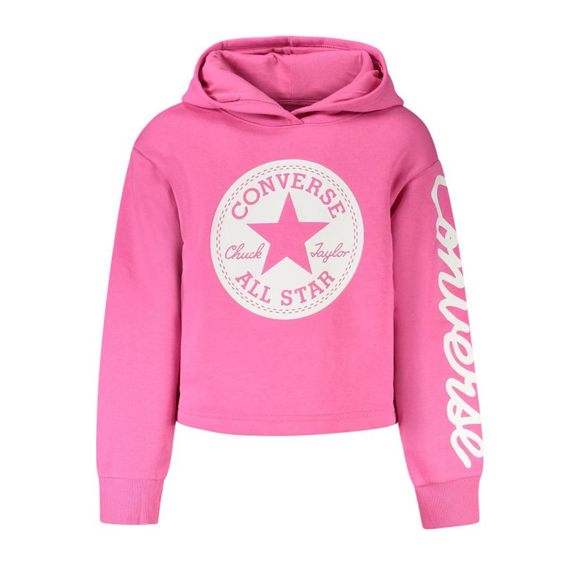 Розов суичър с цип  за момичета CONVERSE 469889_RSA3J