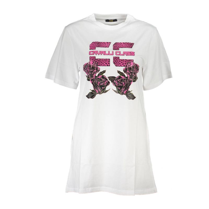 Рокля CAVALLI CLASS QXT10CJD060_B63F80D_BIANCO0005