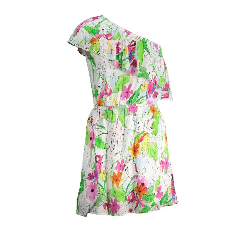 Рокля DESIGUAL 23SWVW83_F37F335_BIANCO1000