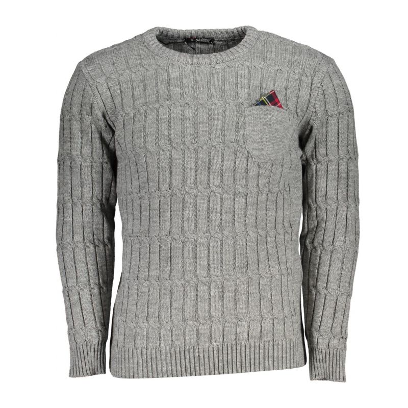 Сив мъжки пуловер us grand U.S. GRAND USTR954_GRGMELAN
