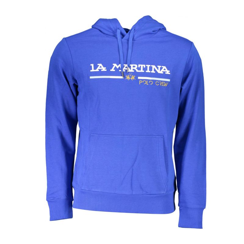 Суитшър без цип мъже, син LA MARTINA XMF311FP112_D1874A0_BLU07065