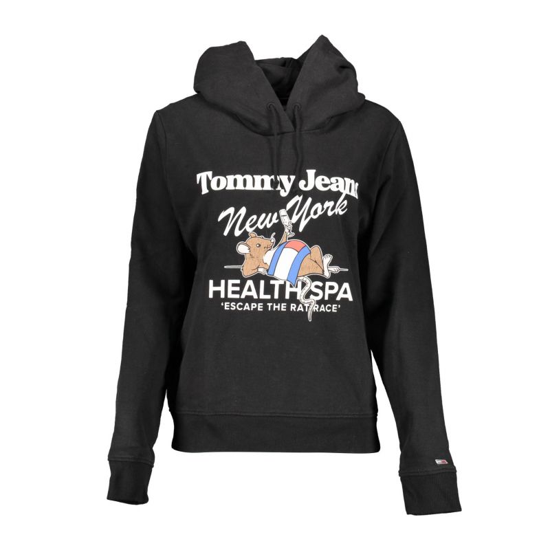 Суитшърт без цип дамски черен TOMMY HILFIGER DW0DW14874_4268820_NEROBDS