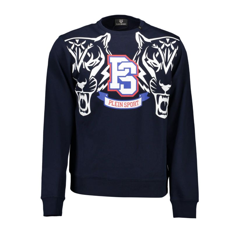 Суитшърт без цип мъже, син PLEIN SPORT FIPS213_C66EB6E_BLU85NAVY
