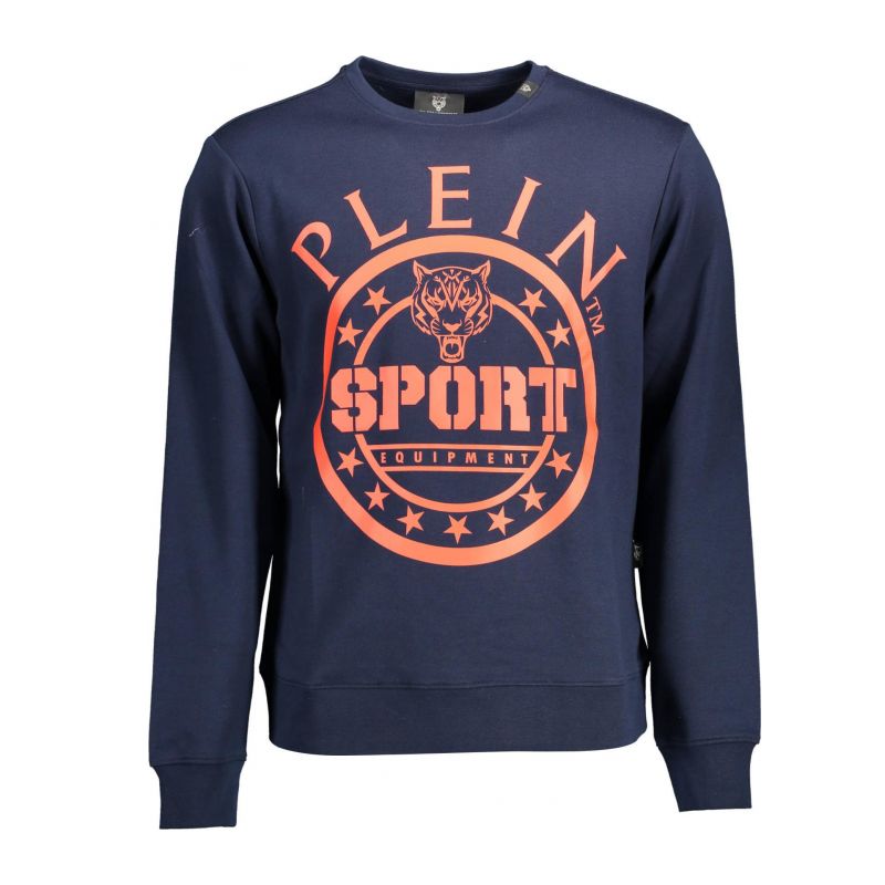 Суитшърт без цип мъже, син PLEIN SPORT FIPS208_33FA314_BLU85NAVY