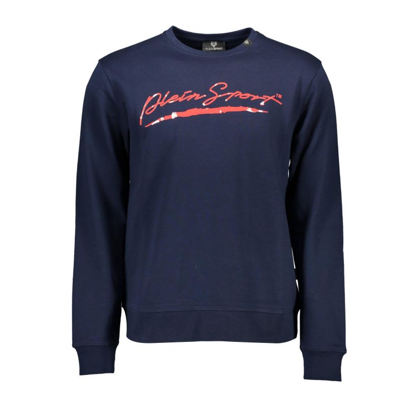Суитшърт без цип мъже, син PLEIN SPORT FIPS207_8CC68FD_BLU85NAVY