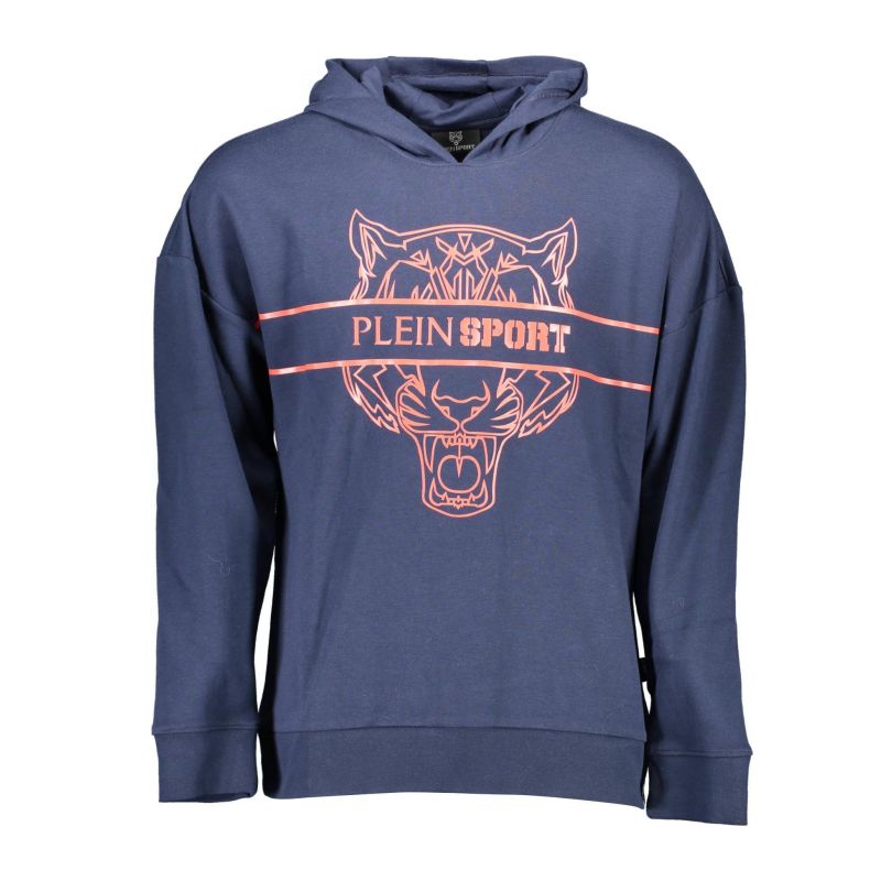 Суитшърт без цип мъже, син PLEIN SPORT FIPS218_423FC60_BLU85NAVY