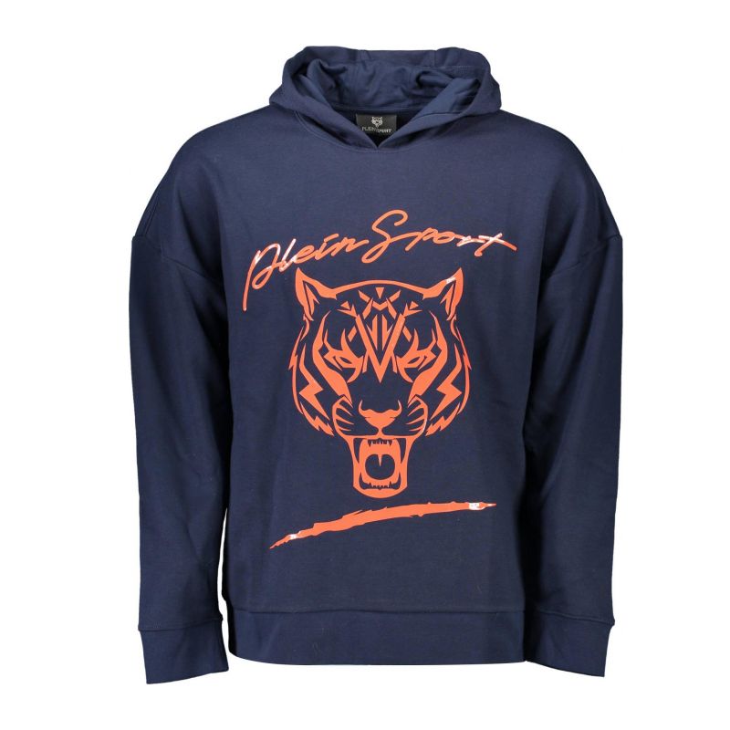 Суитшърт без цип мъже, син PLEIN SPORT FIPS214_C60FAE5_BLU85NAVY