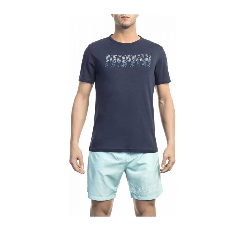 Тениска BIKKEMBERGS BEACHWEAR BKK1MTS01_NAVY