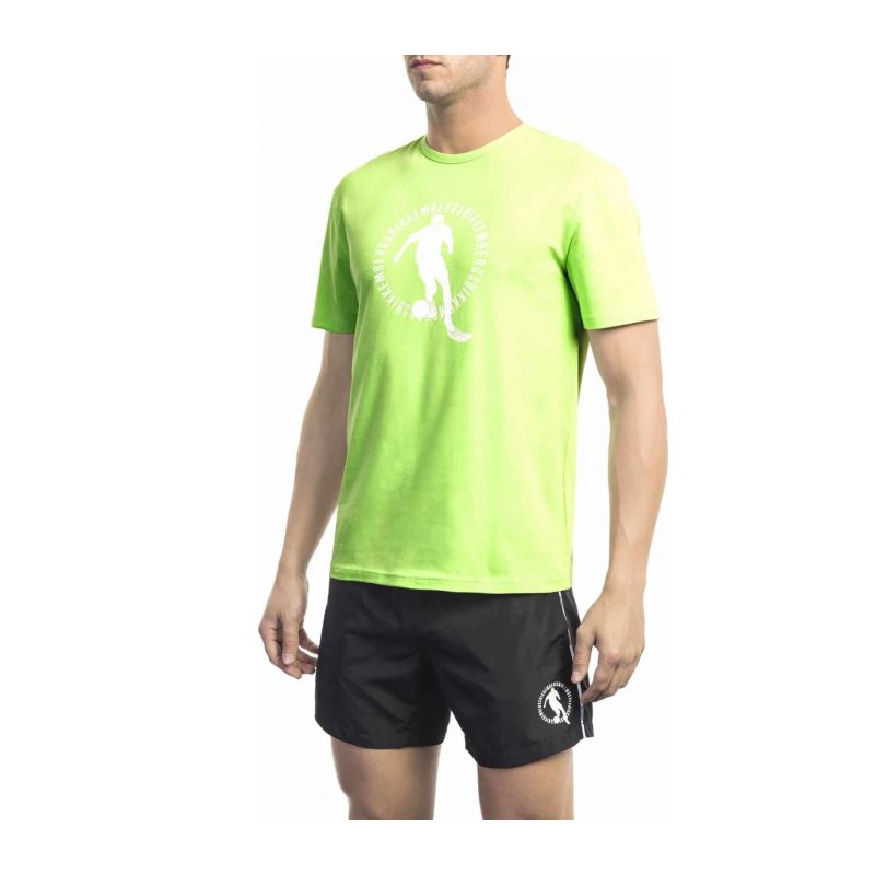 Тениска BIKKEMBERGS BEACHWEAR BKK1MTS02_GREEN(FLUO)