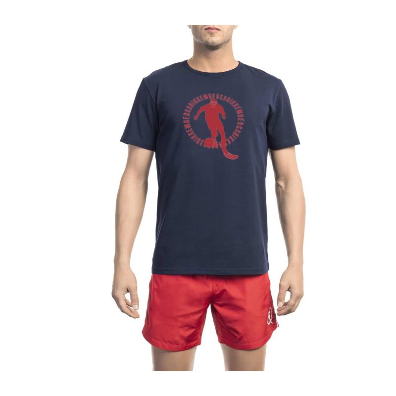 Тениска BIKKEMBERGS BEACHWEAR BKK1MTS02_NAVY
