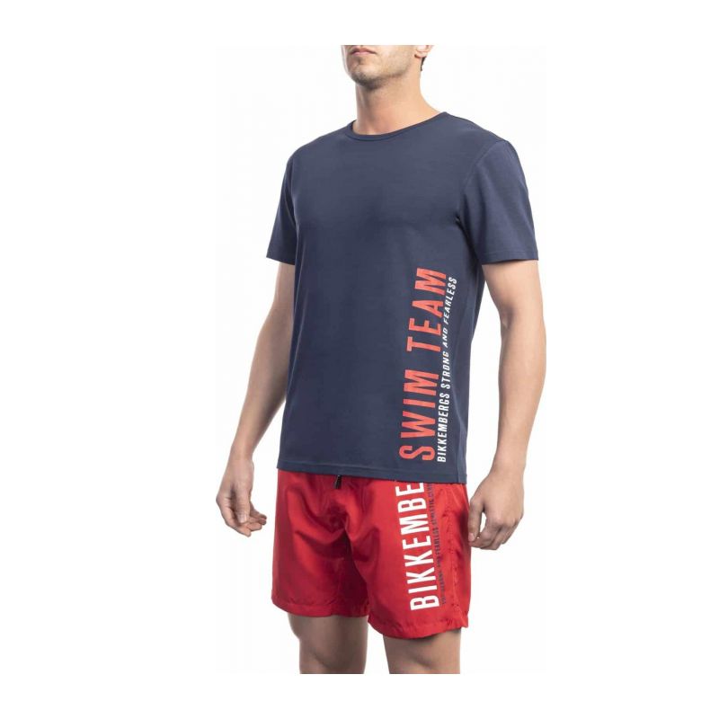 Тениска BIKKEMBERGS BEACHWEAR BKK1MTS04_NAVY