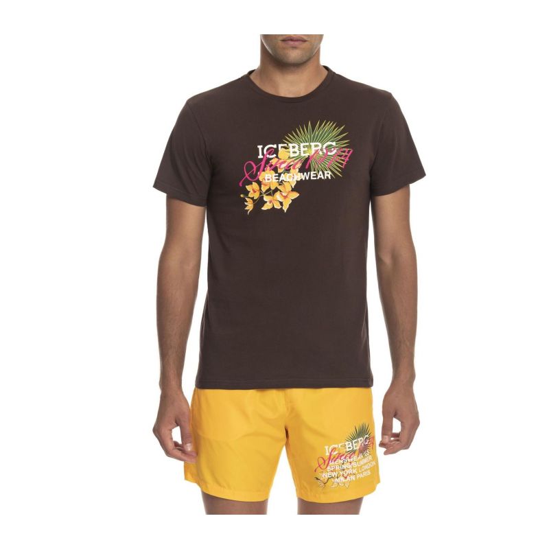 Тениска ICEBERG BEACHWEAR ICE3MTS02_BROWN_D