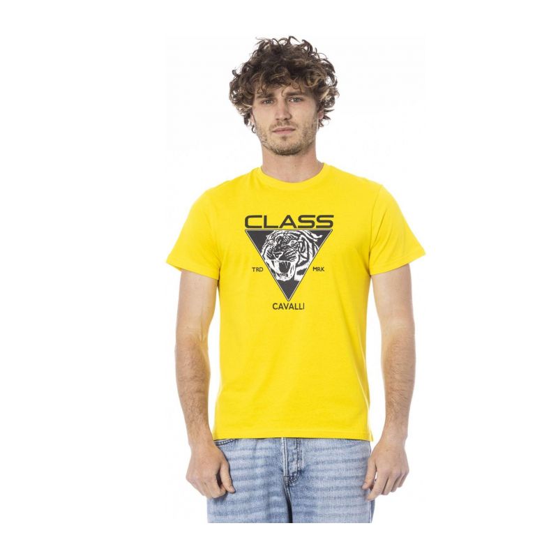 Тениска CAVALLI CLASS CLL2MTS01SXH01E_01000YELLOW