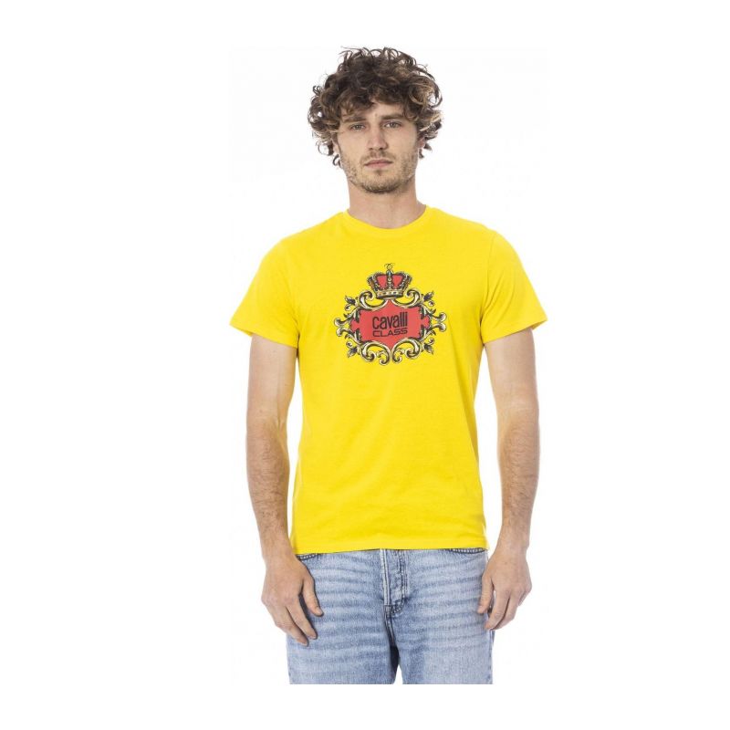Тениска CAVALLI CLASS CLL2MTS02SXH01A_01000YELLOW