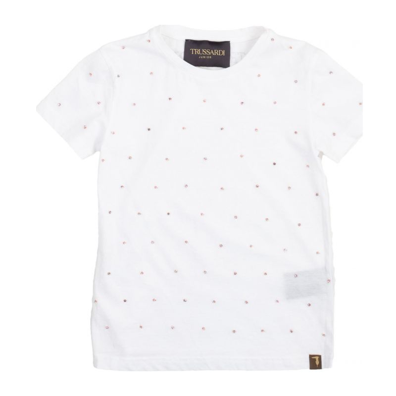 Тениска за момиче TRUSSARDI TGA22071TS-OFF-WHITE