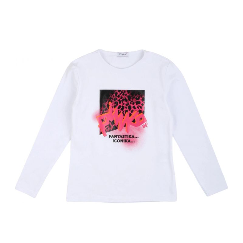 Тениска за момиче PINKO F4PIJGTH217-BIANCO