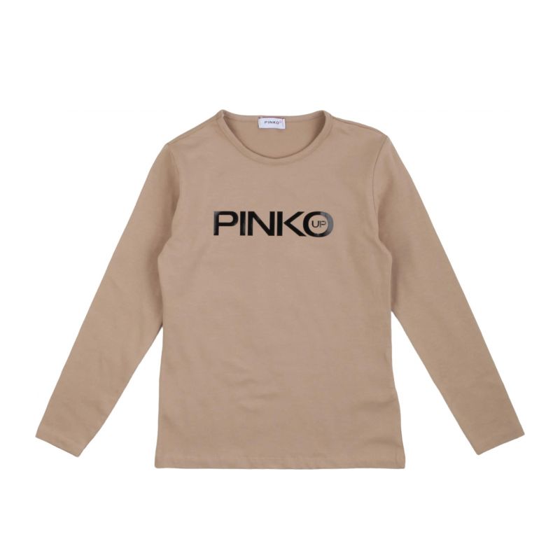 Тениска за момиче PINKO F4PIJGTH151-BEIGE