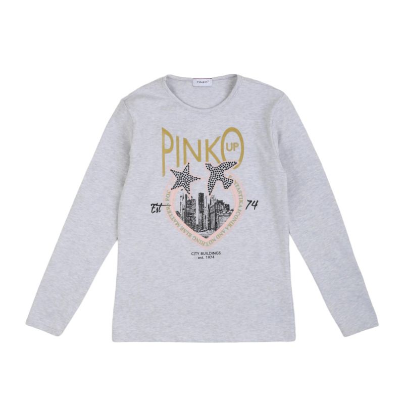 Тениска за момиче PINKO F4PIJGTH078-GRIGIO