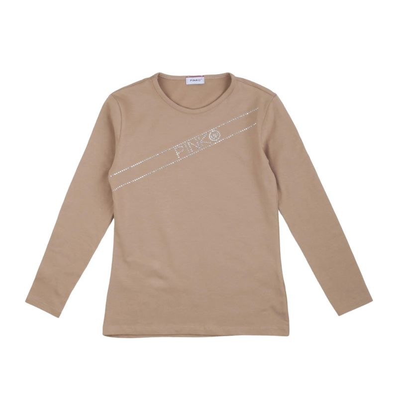 Тениска за момиче PINKO F4PIJGTH066-BEIGE