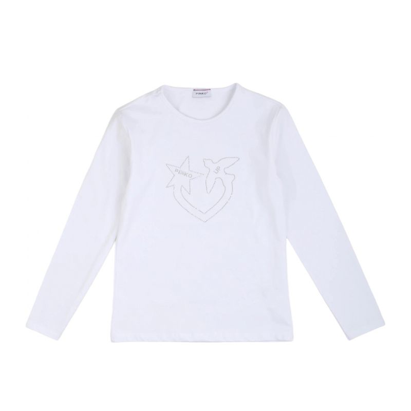 Тениска за момиче PINKO F2PIJGTH053-BIANCO