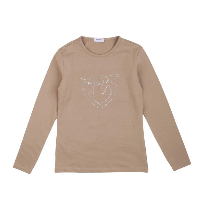 Тениска за момиче PINKO F2PIJGTH053-BEIGE