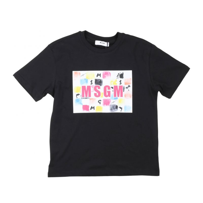Тениска за момиче MSGM S4MSJGTH286-110-NERO-BLACK