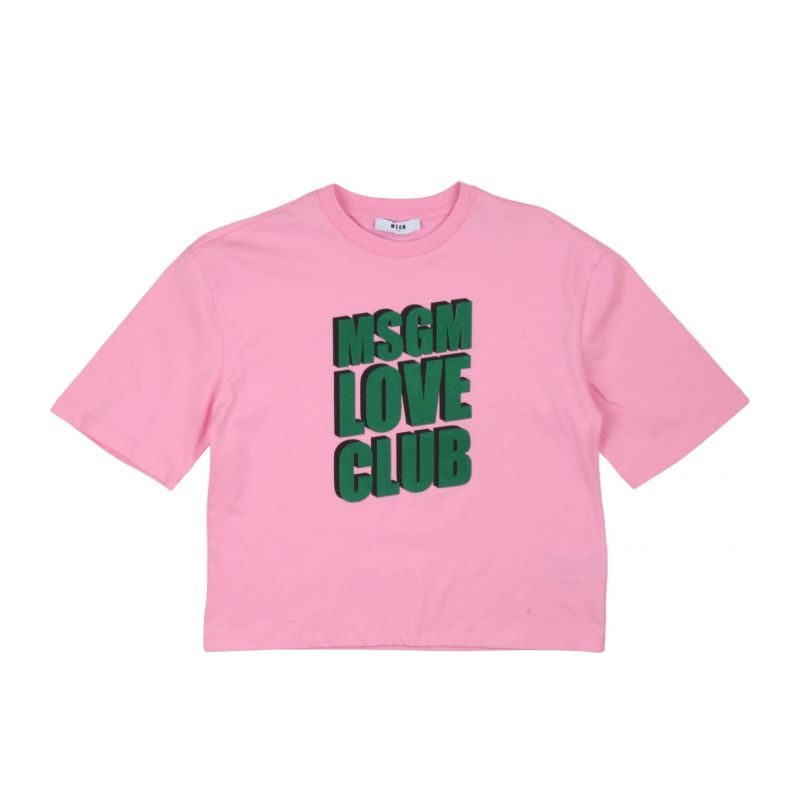 Тениска за момиче MSGM F4MSJGTH212-042-ROSA