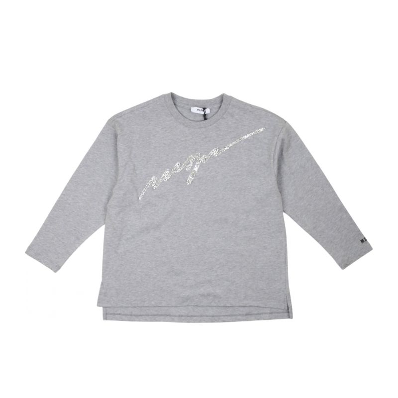 Тениска за момиче MSGM F4MSJGTH118-101-GRIGIO