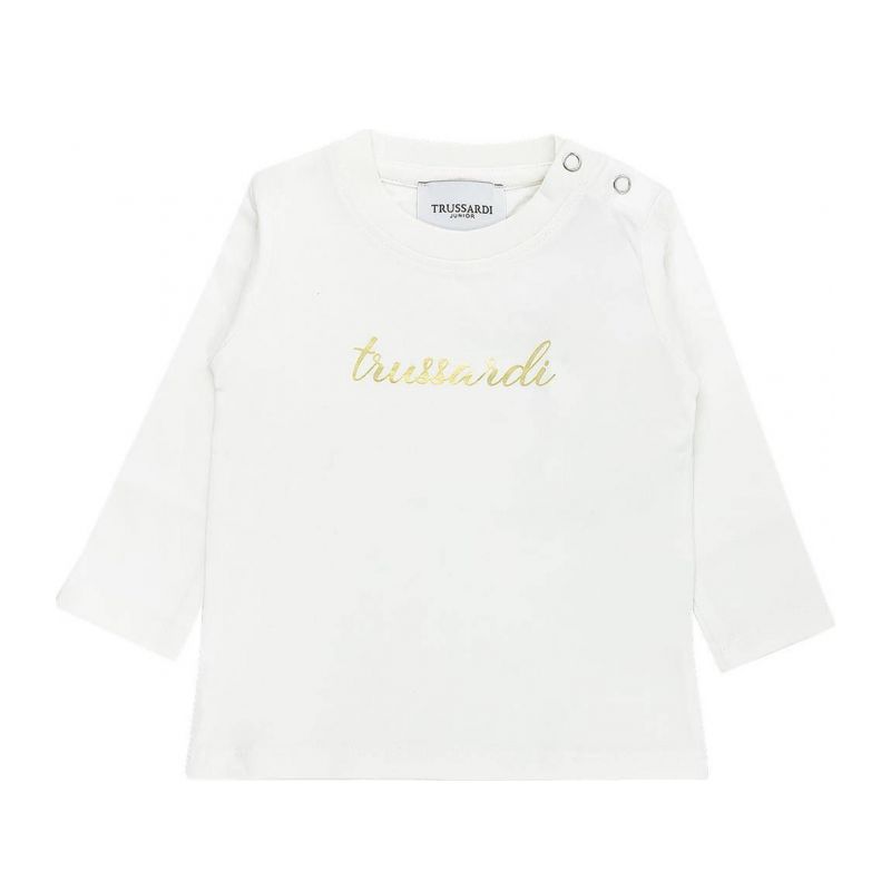 Тениска за момиче TRUSSARDI TIA24053TS-OFF-WHITE